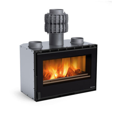Recuperador a Lenha Inserto 80 PRS Crystal Ventilado - Nórdica Extraflame